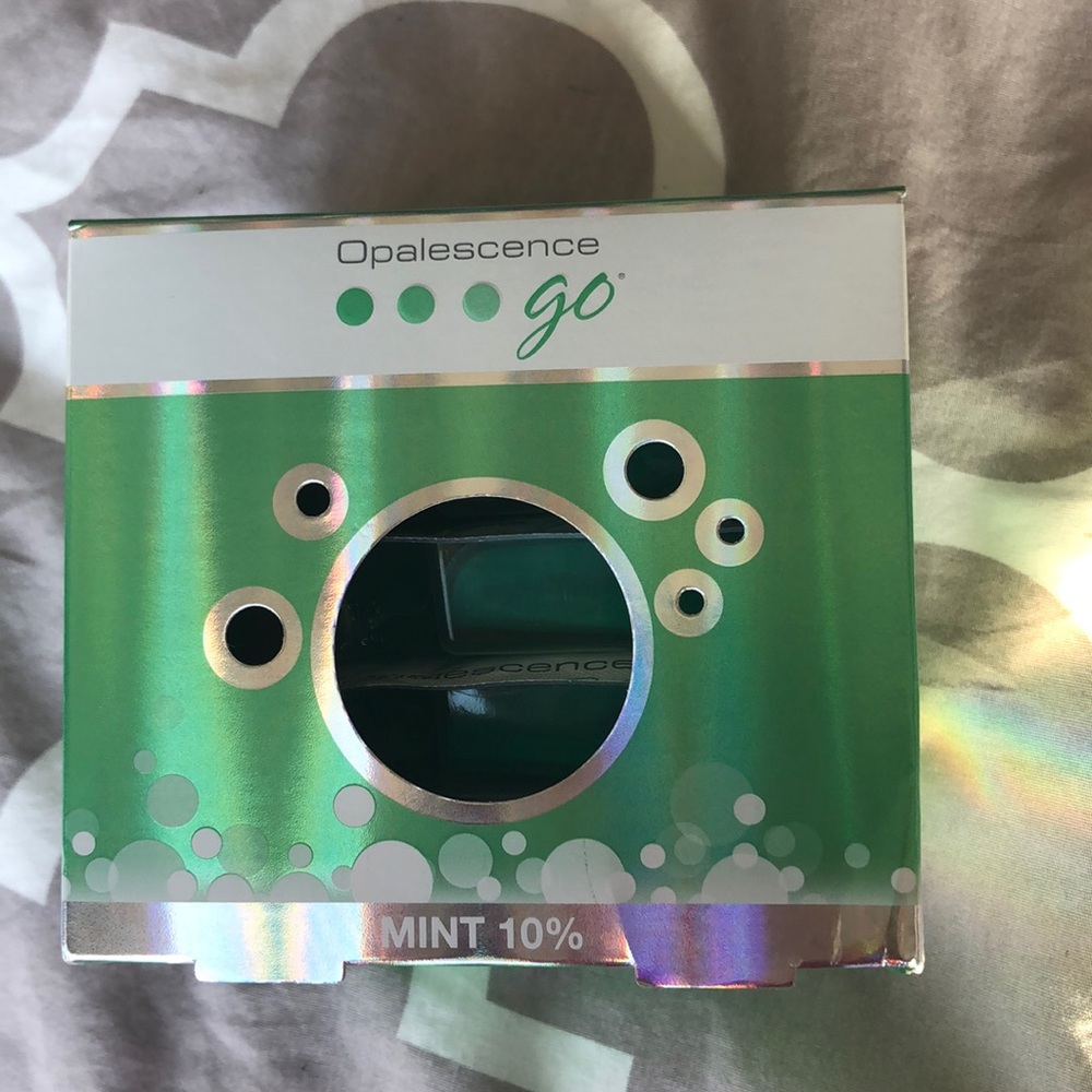 Opalescent whitening trays.